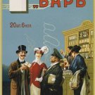 vintage cigarette ad poster RUSSIAN EMPIRE 1910 smoker's favorite 20x30 HOT