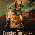 douglas FAIRBANKS in the BLACK pirate MOVIE poster ADVENTURE 1926 24x26 - PY1