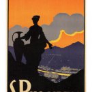 San Pellegrino VINTAGE TRAVEL POSTER Fortunato Tami Italy 1928 20x30 lovely