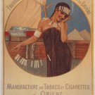 TOBACCO & CIGARETTES vintage ad poster N. GYSIS GERMANY 1897 20x30 RARE HOT