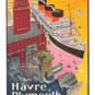 FRENCH LINE TRANSATLANTIQUE vintage travel poster CLASSIC ship 20x30 NEW