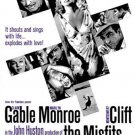 CLARK GABLE MARILYN MONROE '61 the misfits movie poster 20x30 SEXY western