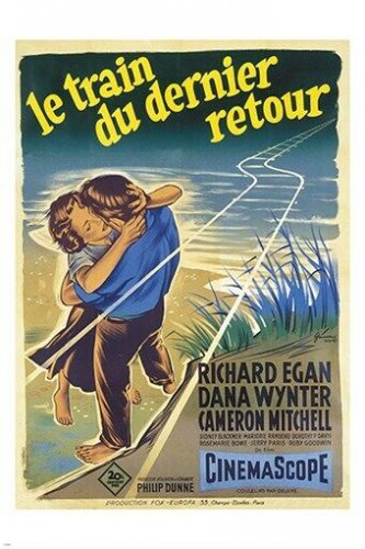 THE VIEW FROM POMPEY'S HEAD vintage FRENCH movie poster 1955 DRAMA 20x30