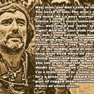DENNIS HOPPER apocolypse now QUOTE PHOTO poster FAMOUS ACTOR 20x30 rare