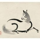Uma (Horse) VINTAGE ARTS POSTER 1890 Japanese 20x30 painting RARE PRIZED!