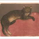 CAT on a CUSHION theophile alexandre steinlen VINTAGE ART POSTER 20x30 rare