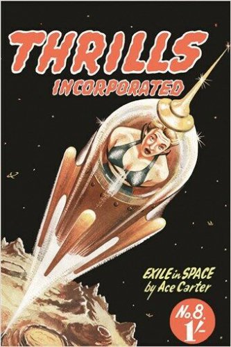 THRILLIS incorporated VINTAGE COMIC BOOK COVER poster OUTER SPACE 20x30 new