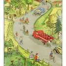 ESSO car truck bike RURAL LANDSCAPE vintage ad poster CLASSIC DESIGN 20x30
