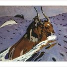 VALENTIN SEROV the rape of EUROPA 1910 vintage art poster 20x30 COLLECTORS