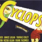 VINTAGE MOVIE POSTER dr. cyclops SCARY psychological nail biter 20x30 HOT VINTAGE MOVIE POSTER dr. cyclops SCARY psychological nail biter 20x30 HOT
