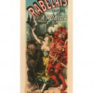 Works of Rabelais VINTAGE AD POSTER Jules Chéret France 1895 20x30 Rare