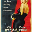 1947 THE LADY FROM SHANGHAI movie poster RITA HAYWORTH orson welles 20x30