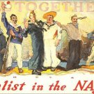ALL TOGETHER! enlist in the NAVY recruitment poster PATRIOTIC military 20x30