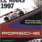 24 HOUR le mans 1997 fast race car SPORTY POSTER cool design 20x30