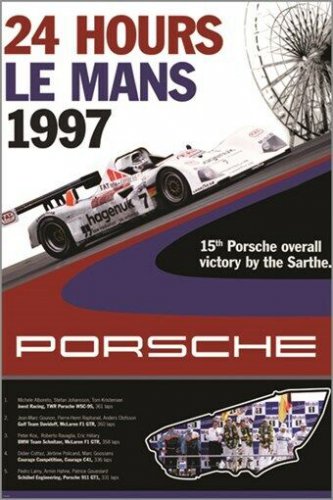 24 HOUR le mans 1997 fast race car SPORTY POSTER cool design 20x30