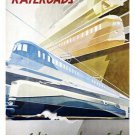GERMAN RAILROADS vintage travel poster COLLECTORS RETRO prized new 20x30