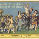 1918 healthy exercises for kids poster COMMITTEE ON PUBLIC INFORMATION 20x30
