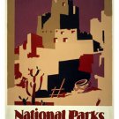 PUEBLOS OF THE SOUTHWEST vintage travel poster 20x30 UNITED STATES rare