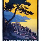 CORSICA Vintage Travel Poster SEASIDE VILLAGE 20x30 Picturesque Prized Gem