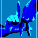 Los Angeles Dodgers Hand Sign Poster 20x30 inch