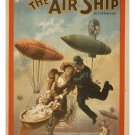 The Air Ship VINTAGE THEATRICAL POSTER 20x30 Musical Farce Comedy RARE