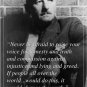 "never be afraid..." WILLIAM FAULKNER novelist INSPIRING QUOTE POSTER 20x30