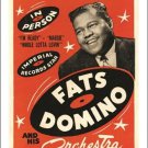 vintage concert poster FATS DOMINO and his ORCHESTRA music legend 20x30 HOT
