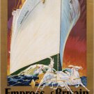 EMPRESS OF BRITAIN - canada's spirited ship CANADA vintage ad poster 1929