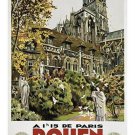 rouen vintage tourism travel poster CITY CATHEDRALE FRENCH prized rare 20x30