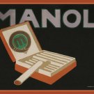 manoli cigarettes vintage AD poster by L. BERNHARD Germany 1910 20x30 HOT NEW