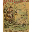 Alice's ADVENTURES IN WONDERLAND vintage poster 20x30 FANTASY swans childhood