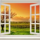 window poster FRENCH BORDEAUX REGION VINEYARDS picturesque COLORFUL 20x30