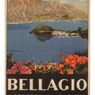 Bellagio Lake Como POSTER Livio Apolloni Italy 1926 20x30 Lovely Flowers