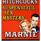 TIPPI Hedren SEAN Connery MARNIE movie poster SUSPENSE sex MYSTERY 20x30