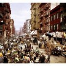 mulberry street market LITTLE ITALY PHOTO POSTER new york city 1900 20x30
