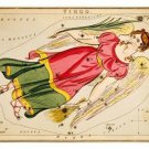 URANIA'S MIRROR vintage VIRGO 1825 Astronomy Poster 20x30 STARS symbols