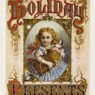 holiday presents VINTAGE AD poster USA 1875 20x30 HOT christmas COLLECTORS