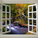 WINDOW onto forest creek in AUTUMN scenic poster 20x30 fresh animated new WINDOW onto forest creek in AUTUMN scenic poster 20x30 fresh animated new