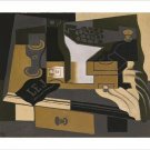 LE MOULIN A CAFE vintage art poster JUAN GRIS spanish modernist 20x30 RARE