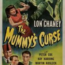 THE MUMMY'S CURSE lon chaney VINTAGE HORROR FILM POSTER collectors 20x30 HOT