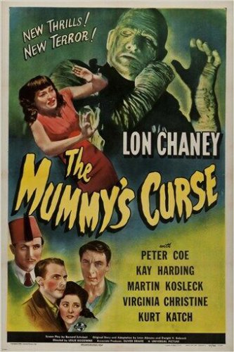 THE MUMMY'S CURSE lon chaney VINTAGE HORROR FILM POSTER collectors 20x30 HOT