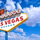 WELCOME TO LAS VEGAS SIGN poster bright red letters BLUE SKY sunshine 20x30 WELCOME TO LAS VEGAS SIGN poster bright red letters BLUE SKY sunshine 20x30