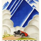 CHRYSLER AUTOMOBILE 1922 vintage ad poster OTTO ERNST zurich 20x30 HOT NEW