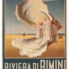 Riviera di Rimini VINTAGE TRAVEL POSTER NAZZARENO TOGNACCI Italy 1950 20x30 Riviera di Rimini VINTAGE TRAVEL POSTER NAZZARENO TOGNACCI Italy 1950 20x30