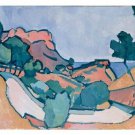 ROAD IN THE MOUNTAINS FINE ART POSTER andre derain 20x30 classicism rare