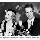 Howard Hughes & Ginger Rogers CELEBRITY POSTER Beverly Wilshire Hotel 20x30