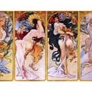 the four seasons FINE ART POSTER by Alfons Mucha 1895 20x30 COLLECTORS sexy