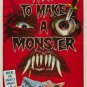 HOW TO MAKE A MONSTER vintage movie poster 1958 SCARY GORY collectors 20x30