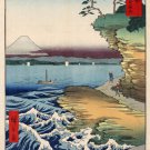 Hiroshige- The Coast At Hota In Awa Province FINE ARTS POSTER 20x30 1858