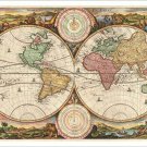 collectors vintage WORLD MAP historic RARE HOT NEW historic 20x30 ART FIND
